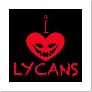 I Heart Lycans Posters and Art